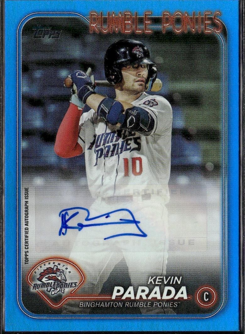 2024 Topps Pro Debut #PD-96 Kevin Parada Autographs Blue #/150