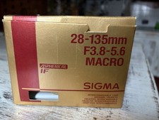 Obbiettivo Sigma Zoom 28-135mm 1.3.8-5.6 Macro+ OMAGGIO Tamron 28-200