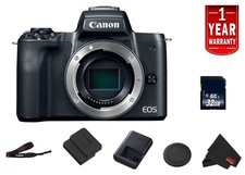 Canon EOS M50 Mirrorless Digital Camera Intl Model Model Black Body Starter