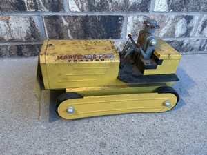 Vintage Tin Toy Saunders Marvelous Mike Electromatic Tractor Battery Robot