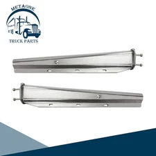 2PCS Stainless Steel 30" Straight Mud Flap Hanger 2 1/2" Bolt Pattern