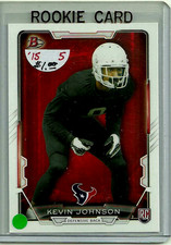 2015 NFL Bowman #5 RC Kevin Johnson Rookie Card Wake Forest Houston Texans