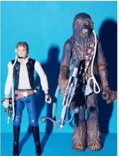 STAR WARS LEGACY HAN SOLO & CHEWBACCA MILLENNIUM FALCON PILOTS LOOSE COMPLETE