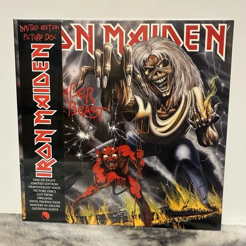 Iron Maiden Number Beast Gatefold Vinyl Picture Disc w/ OBI - STILL SEALED 2012