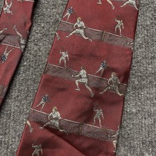 Vintage Robert Talbott Tennis Sports Golf prints 100 silk tie USA MADE England