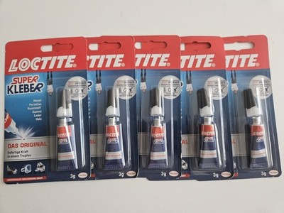 Loctite Superkleber Sekundenkleber  flüssig, spülmaschinenfest, 5 x 3 g