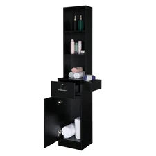 Beauty Salon Hair Styling Barber Station Wall Mount Cabinet Dressing W/ Drawer
