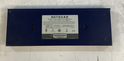 NetGear ProSafe 16 Port Gigabit Switch GS116 V2 NS-D3E - Picture 3 of 5