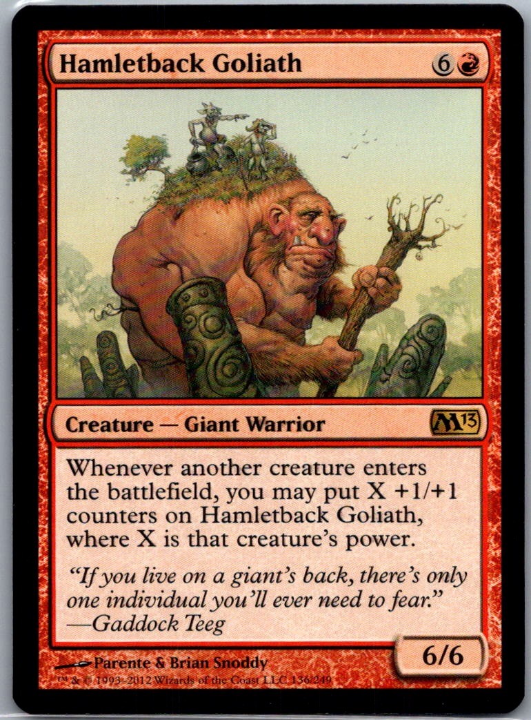 Magic 2013 (M13) #136 Hamletback Goliath