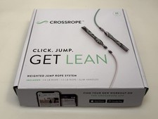 Crossrope Cross Rope Weighted Medium Jump Rope Slim Handles Complete 1/4-1/2 Lb