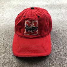 Nebraska Cornhuskers Hat Cap Strap Back Mens One Size Red NCAA Football The Game
