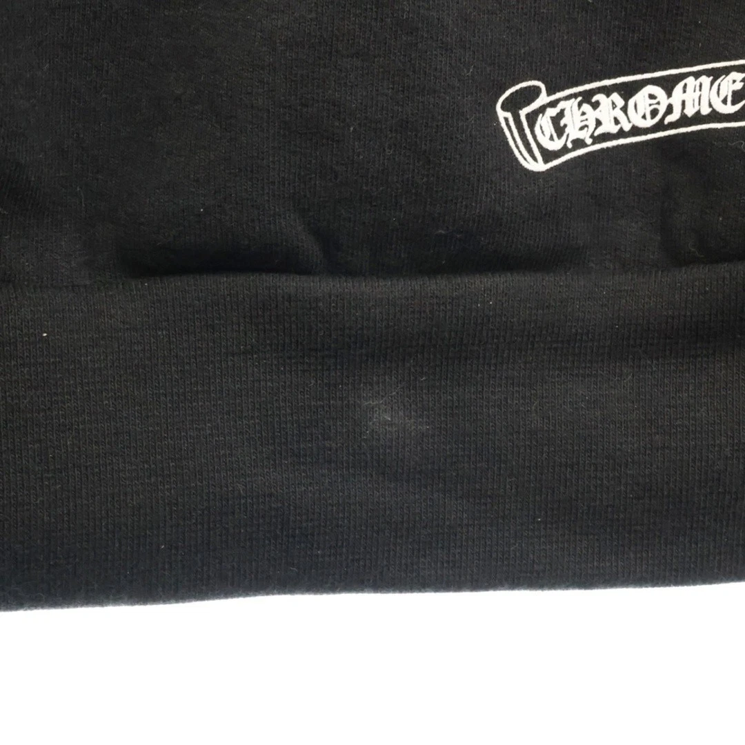 Pullover ferro di cavallo Chrome Hearts felpa con cappuccio stampa braccio felpa floreale nero usatoc