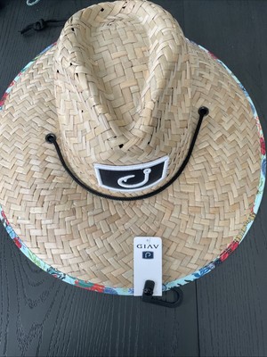 Avid Sportswear Straw Hat Bucket Cap Summer Beach Fishing Gear Ocean Sea Coral