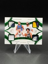 DAVIS THOMPSON DINWIDDIE LIVELY 2024-25 Flawless Game-Worn Patches Emerald 2/5