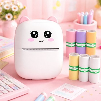 Portable Mini Printer, Wireless, App-Connect,Android, iOS, Mobile Photo,Tags,etc