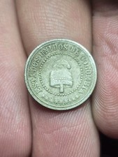 1881 Columbia 2 1/2 Half C Centavos Liberty Cap Design 1800s Old Coin