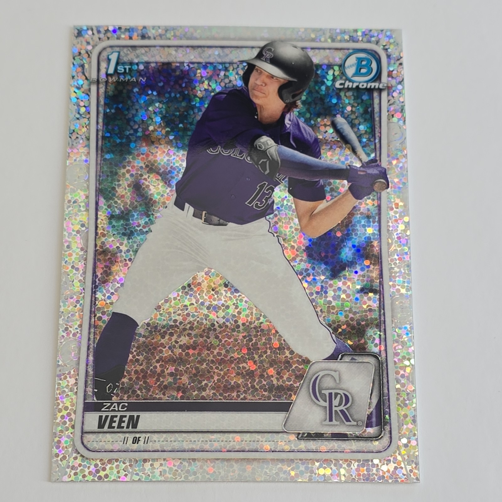 2020 Bowman Chrome Draft Zac Veen Sparkle Refractor 1st Bowman #BD-107