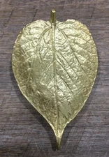 Mid Century ©1948 Virginia Metalcrafters Mulberry Leaf Dish Brass Tray VMC 3-27