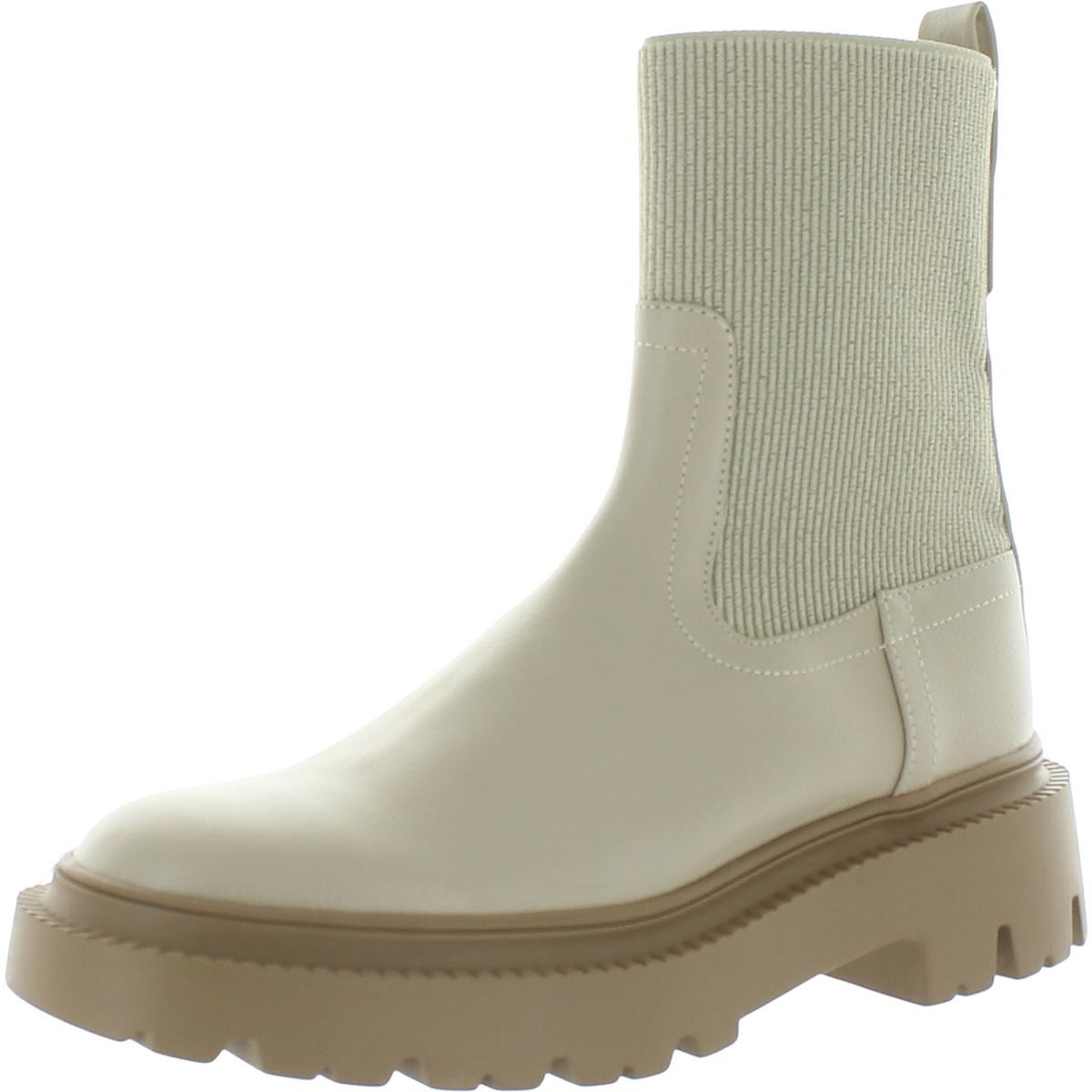 Женские ботильоны MNG с комфортной стелькой цвета слоновой кости на искусственной подошве 8.5 Medium (B, M) BHFO 5569