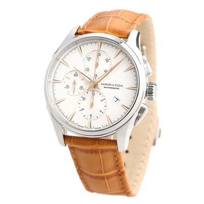 Unused HAMILTON Jazzmaster Auto Chrono H32586511 White Sapphire Men in Box 