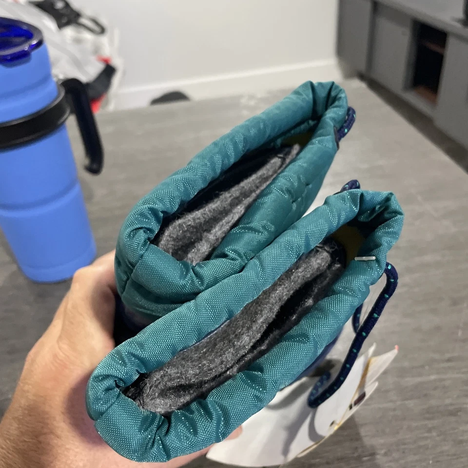 NUEVAS Botas de Lluvia De Colección Niños LaCrosse Niño Pequeño 7 Goma Impermeables EE. UU. Púrpura/Verde azulado Años 90 Foto 4 de 4