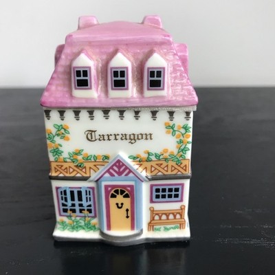 Lenox 1994 Fine Porcelain Canterbury Crossing Gewürzdose Estragon guter Zustand