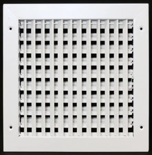 10"w X 10"h Adjustable AIR Supply Diffuser - HVAC Vent Cover Sidewall or Ceil...