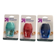 3 Pack Pencil Sharpeners Manual Mess Free Single Hole Colors Vary
