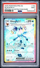 PSA 9 Glaceon EX 150/131 Prismatic Evolutions SIR Holo Pokemon Card - Mint