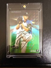 2016 Calbee Star Card Shohei Ohtani Gold Foil Signature Fighters Japan Card S-04