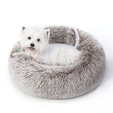 Calming Dog Bed  Cat Bed for Indoor Cats, Medium Size Washable Anti-Slip Ant...