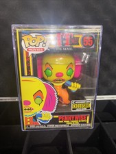 Funko Pop! Movies #55 Pennywise It Blacklight Exclusive New w/ Protector