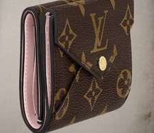 🤎Portefeuille Complet Compact🩷Femme🩷Louis Vuitton🤎Marron & Intérieur Rose🩷