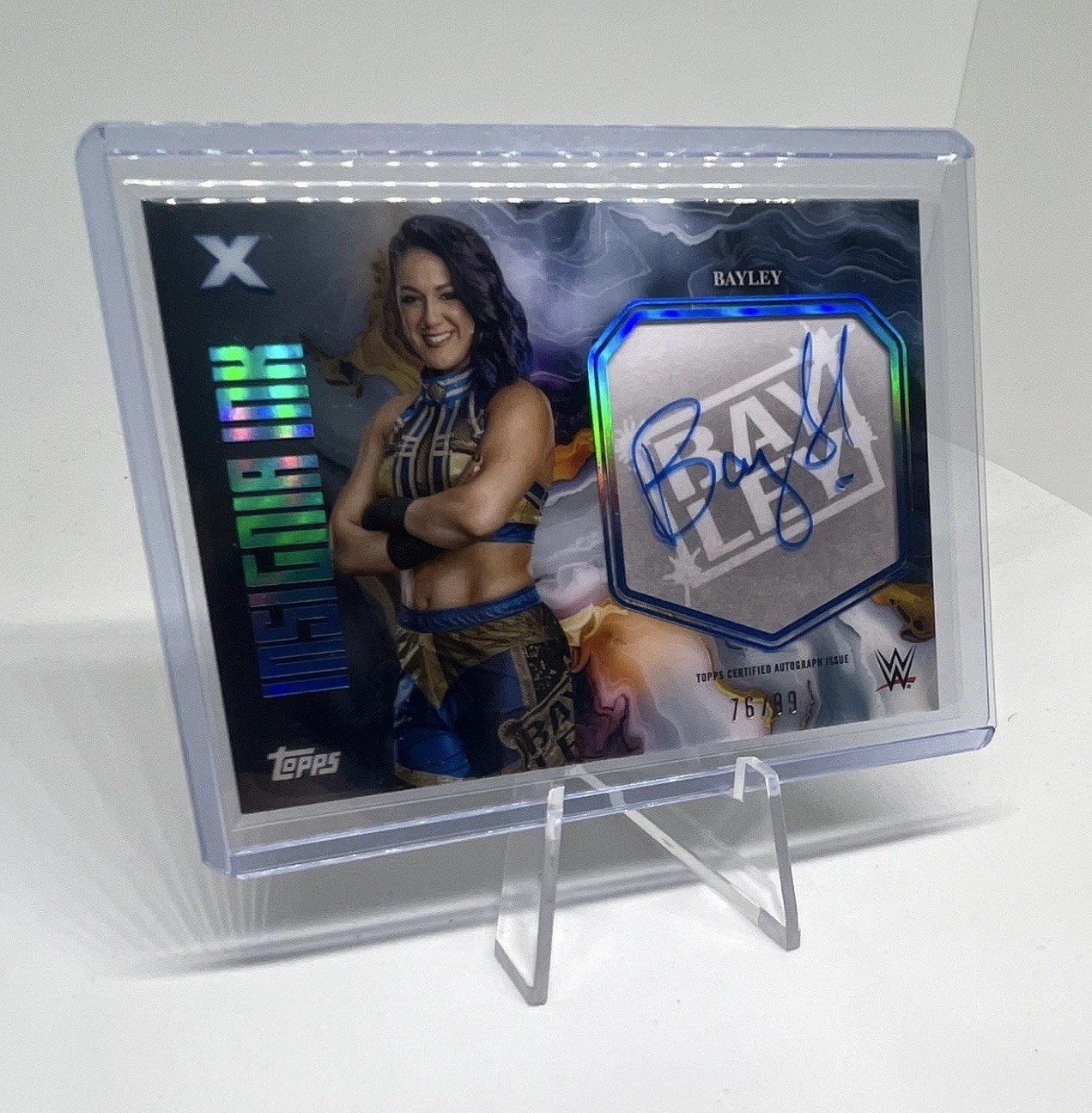 2025 Topps WWE Exalted Insignia Ink Bayley On-card Auto /99 #INI-BLY view 3