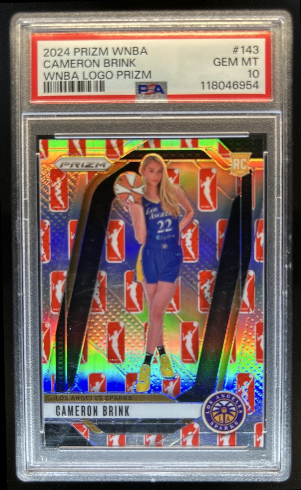 2024 Panini WNBA Prizm Cameron Brink Logo Rookie RC #143 Sparks PSA 10 GEM MINT