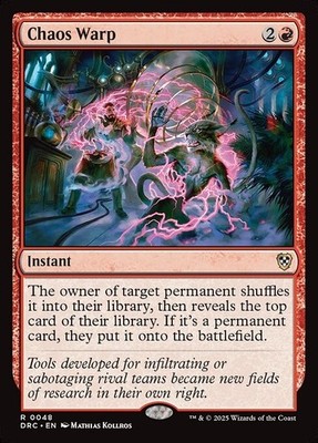 *MtG: 2x CHAOS WARP - Commander Aetherdrift Rare - magicman-europe*