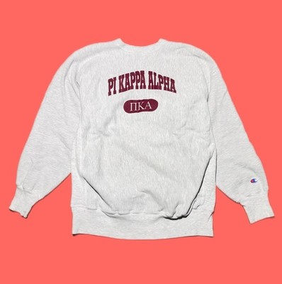 VTG 90s Champion Reverse Weave Phi Kappa Alpha Crewneck Sweatshirt Size 2XL