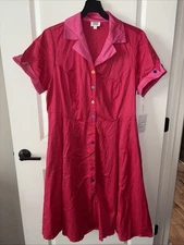 UNIQUE VINTAGE, ladies Size 3X/20 hot pink dress, New With Tags