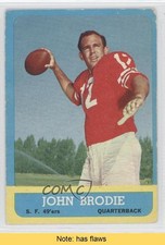 1963 Topps John Brodie #134 READ e2e