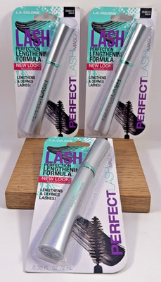 3 L.A. Colors Perfect Lash Black Mascara Lengthens & Defines Lashes Black BMS319