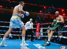 OLEKSANDR USYK SIGNED 16x12 USYK FURY CHAMP PHOTO (ACG CERT AG19175)