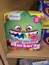 12 SCENTED MARKERS SCENTED FELT TIP PENS SMELL PENS FRUIT SMELLY PENS FRAGRANCE