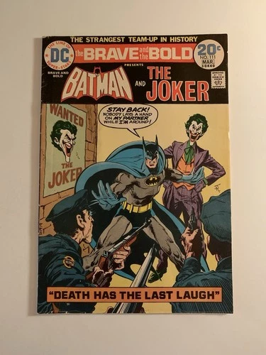 DC Comics Vintage 1974 Batman & The Joker Death Has The Last Laugh
