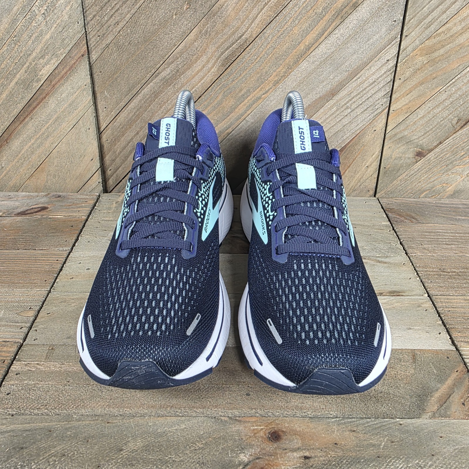 Brooks Ghost 14 Womens Athletic Running Shoes Size 7.5 D Blue Purple 1203561D446 thumbnail 3