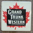 Vintage 1950’s Post Cereal Premium “Grand Trunk Western” Railroad Tin Sign