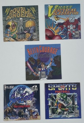 Manual Lot Turbo Grafx 16 DUO SimEarth Veigues Dungeons TV Sports Courage Comic
