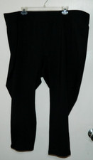 W26 CATHERINES WOMENS BLACK CAPRI PANTS ELASTIC WAIST PLUS SZ 4XWP 30/32 WP