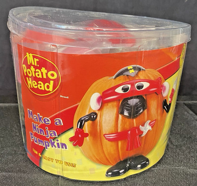 Mr. Potato Head Make A Ninja Pumpkin 9 Piece Set Push In -2007-Pieces Sealed