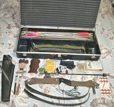 Fred Bear Vintage Take-Down Recurve Bow 3-2894 1970s + Many Extras – EXCELLENT