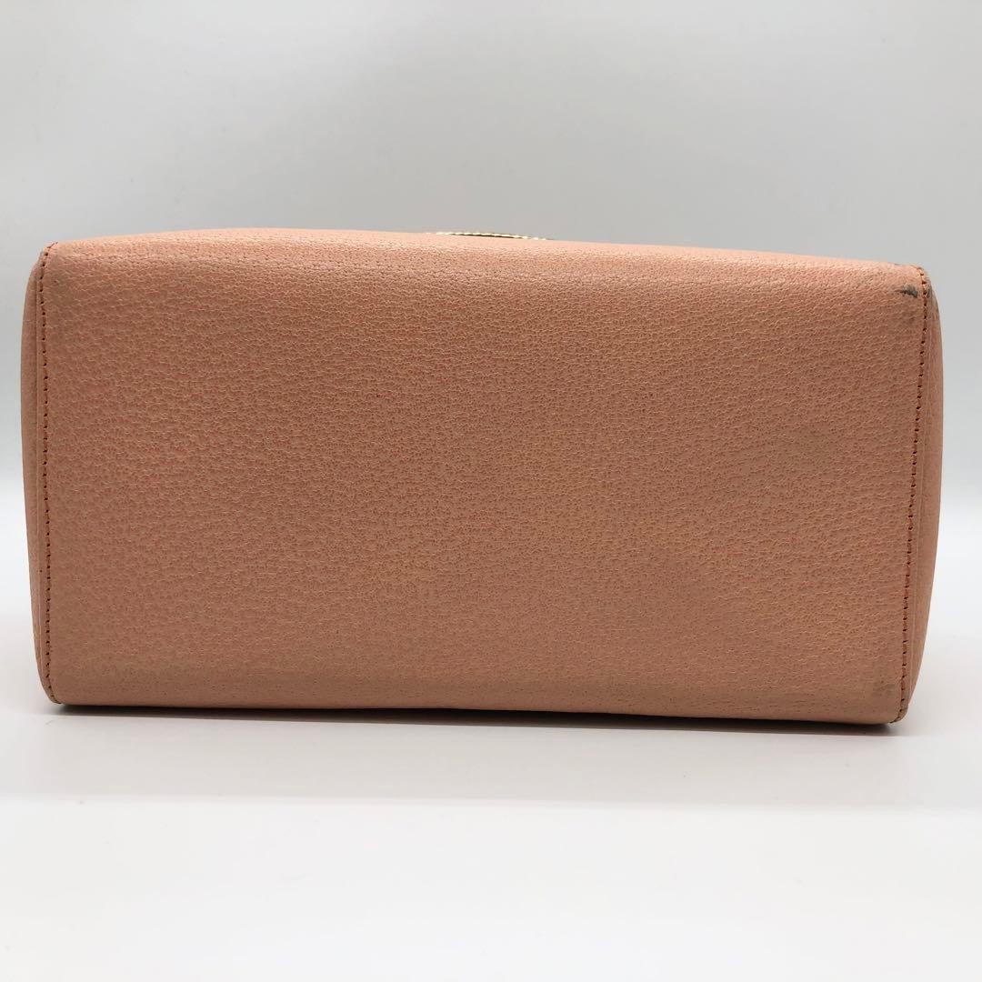 FENDI Mamma Baguette Box Leather Shoulder Bag Pink Gold Hardware thumbnail 6